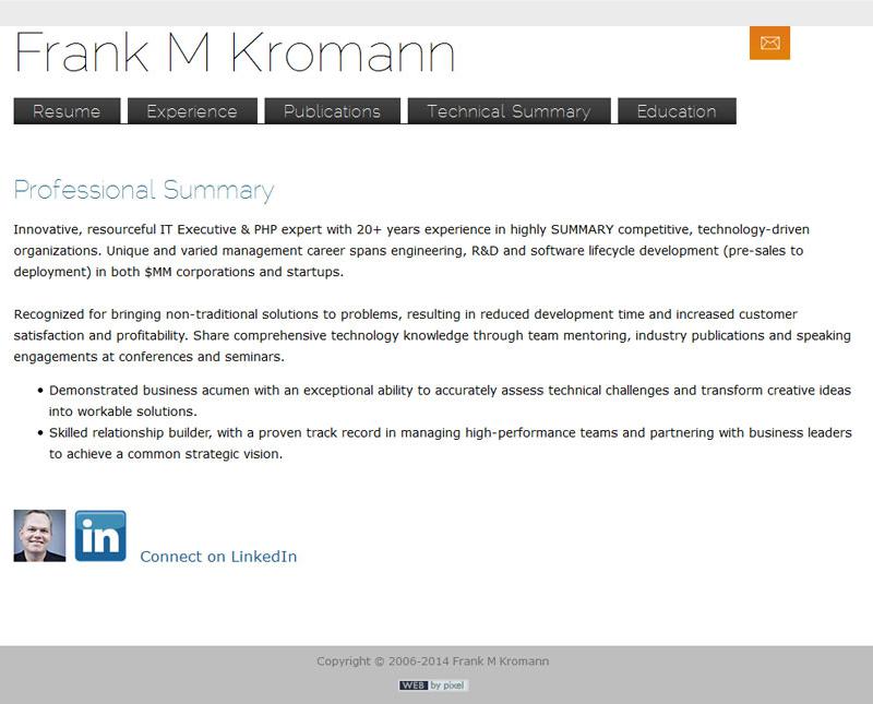 Frank Kromann resume