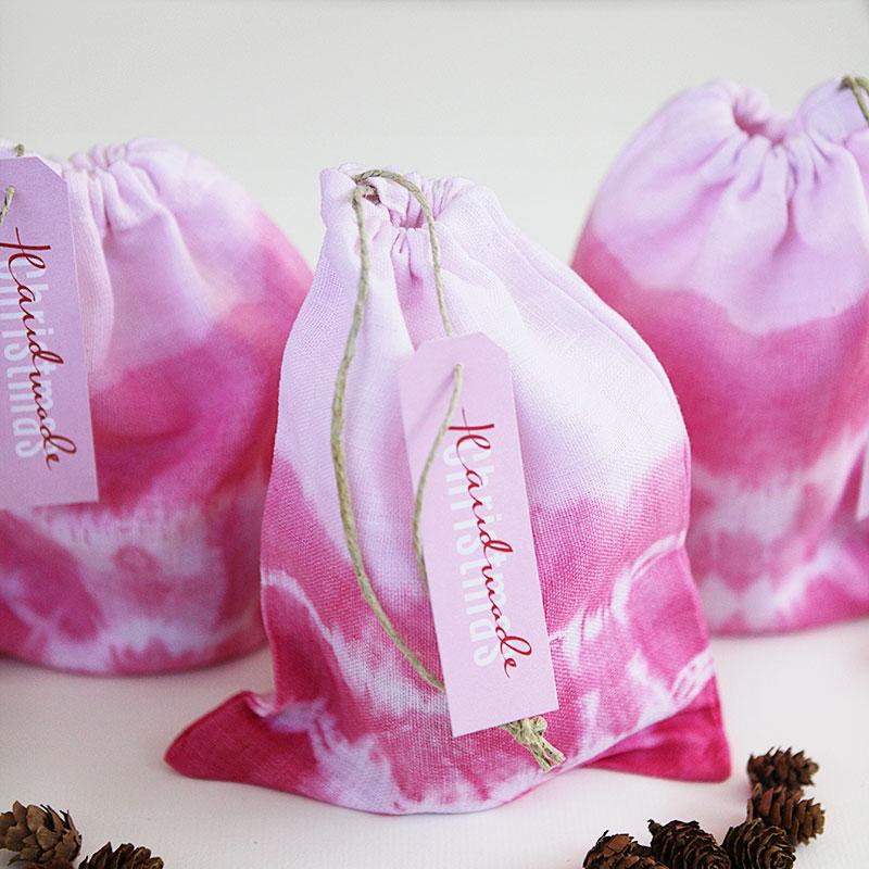 Tie dyed gift bags