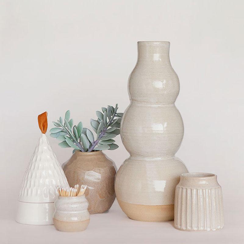 A group of ceramic work
